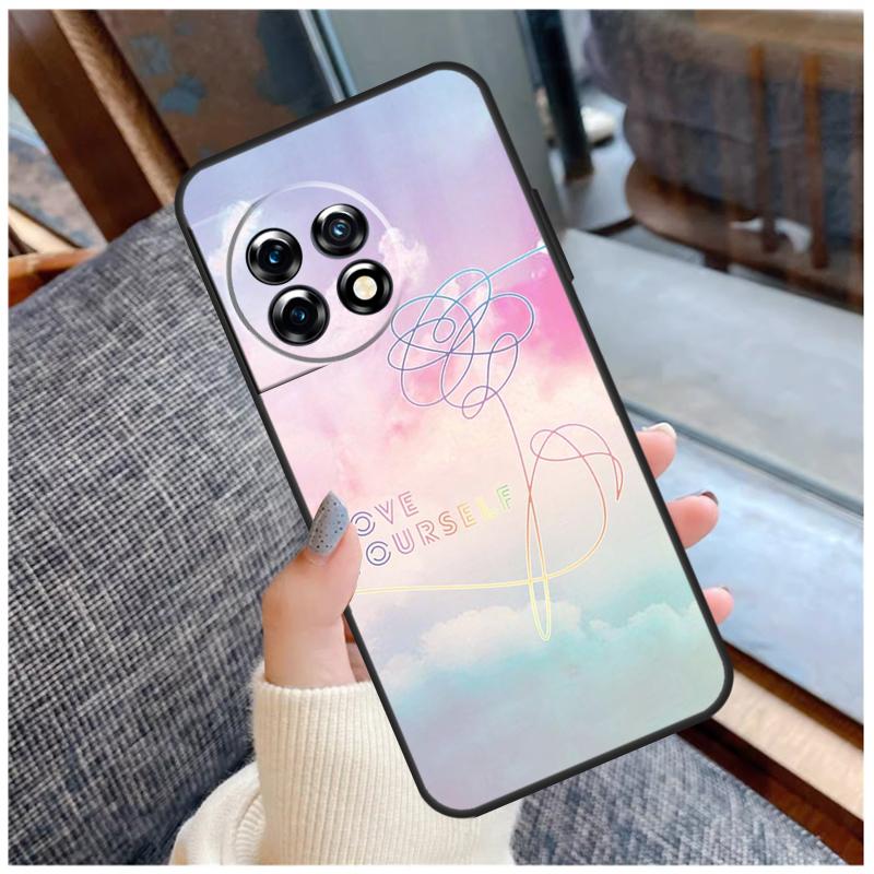 Чехол Love Yourself Flower Kpop для OnePlus 15 12R 13R 13T 10T 8T 13 12 11 10 Pro Nord 5 CE 2 3 4 Lite N20 N30 Coque OnePlus Nord CE 2