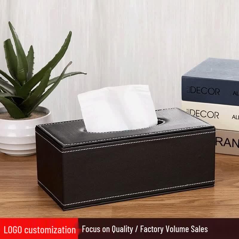 Premium Leather Tissue Box