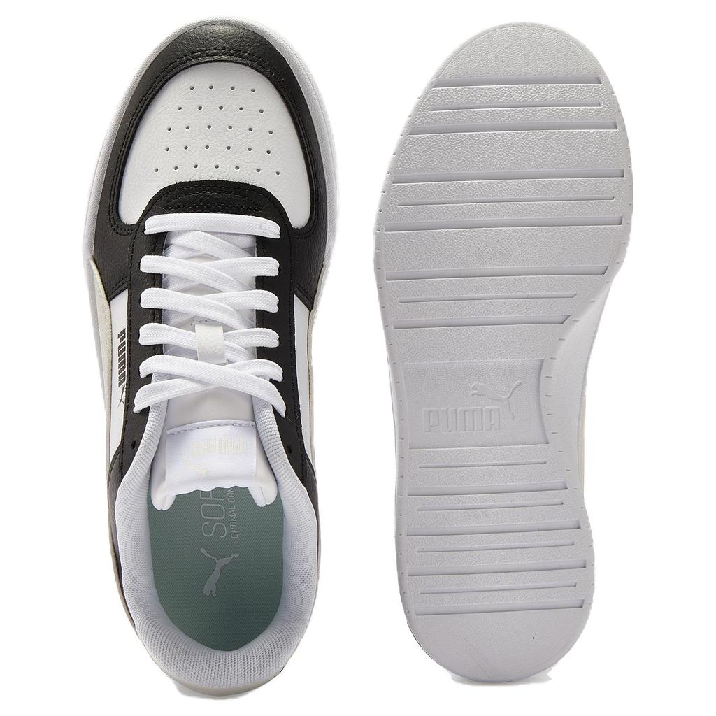 Puma Caven Skateboard Shoes Unisex Low Top Black White 399398-20