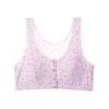 Cotton Front-Fastening Wire-Free Sleep Bra for Mature Women