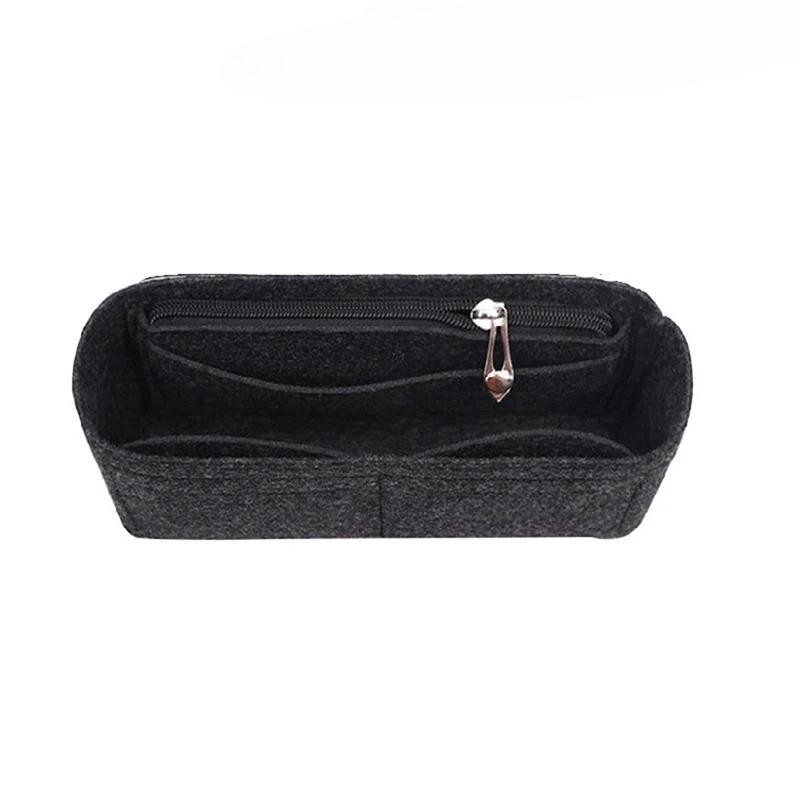 Women's Handbags For And Cosmetic Bags Felt Makeup Bag Insert Bag Large Capacity Separated Multifunctional Mother And Child Package Inner Liner