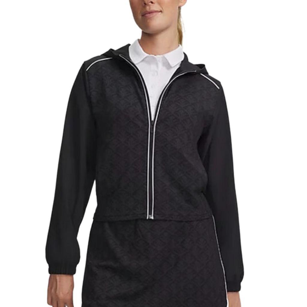 Under Armour Sports Zip-Up Hooded Knit Jacket Women jackets 6009753-001 M