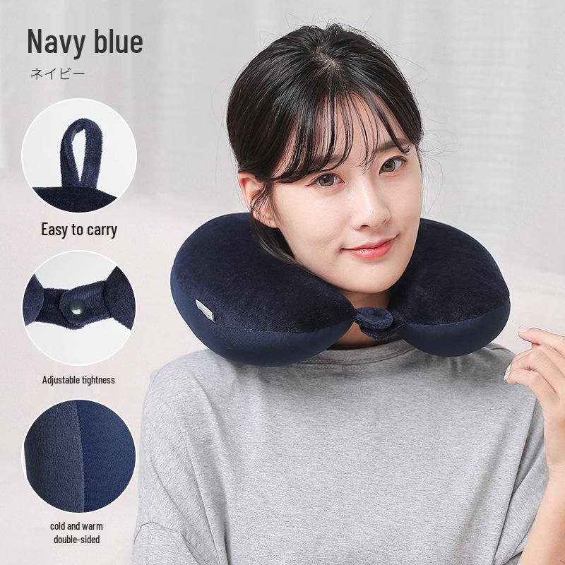 Particle Foam U-Shaped Travel Neck Pillow for Airplane Support, In Stock 30x30 cm