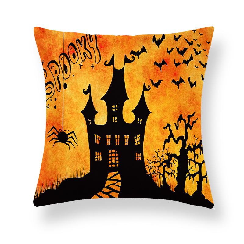 Ghost Festival Pillowcase Peach Skin Fleece Home Sofa Pillow Cushion Halloween Party Props Pillowcase Source Manufacturers