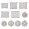 4-8'' Cast Iron Cleaner with Hanging Ring Cast Iron Scrubber 316 Stainless Steel Cookware Rust Remover Scraper for Cast Iron Pan