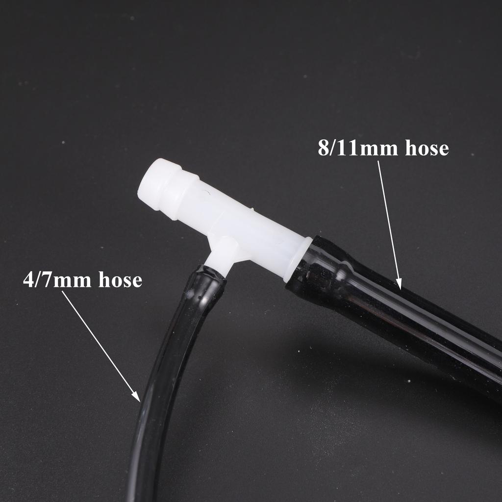 5Pcs 4/7mm Hose 8/11mm Hose Barb Water Connector Tee Y Coupling Garden Drip Irrigation Pipe Connection Fitting Water Splitter