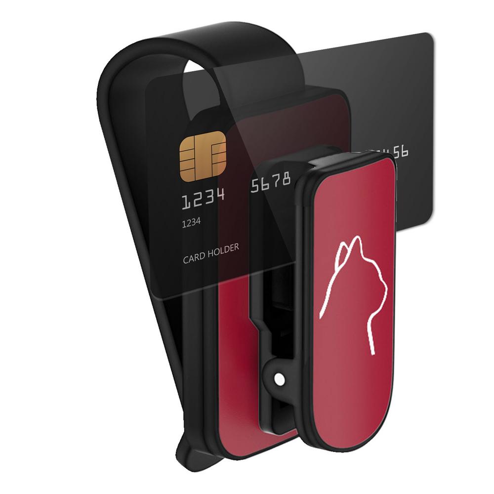 

Держатель для солнцезащитных очков для автомобиля Милый узор кошки Зажим для солнцезащитных очков для автомобиля Держатель для солнцезащитных очков Многофункциональный держатель для солнцезащитных очков Зажим для очков для автомобиля красный