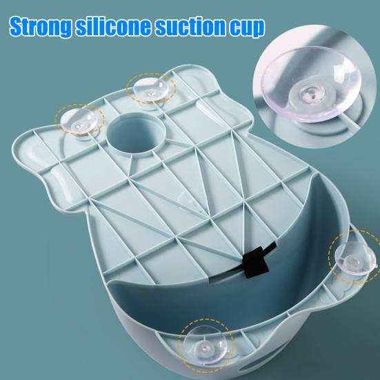 Baby Bath Seat Non-Slip Toddler Chair Adjustable Infant Shower Support Safe Bathroom Seating with Anti-Slip Design