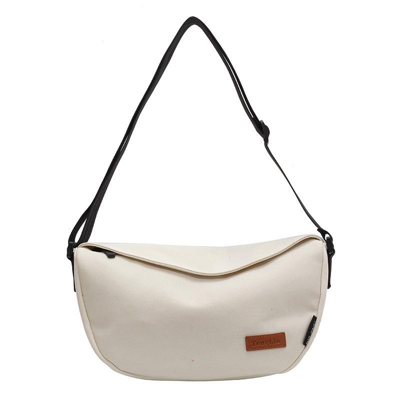 

Ins Large Capacity Canvas Harajuku Vintage Dumpling Bag Студентська модна універсальна приміська сумка Crossbody на одне плече