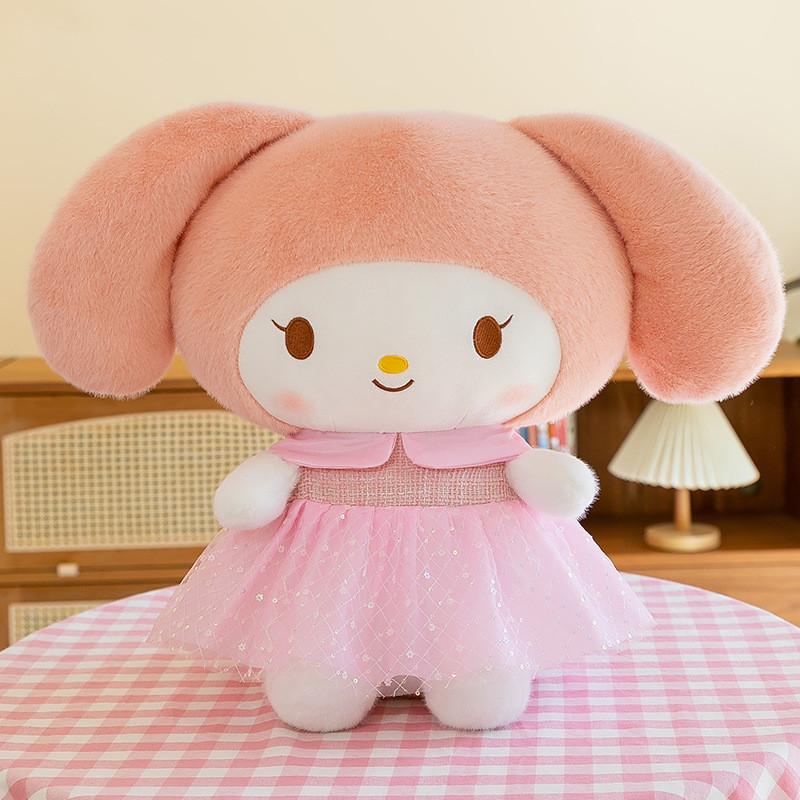 Sanrio My Kuromi Melody Kawaii Plush Toys Cartoon Girls Holiday Dolls Gifts