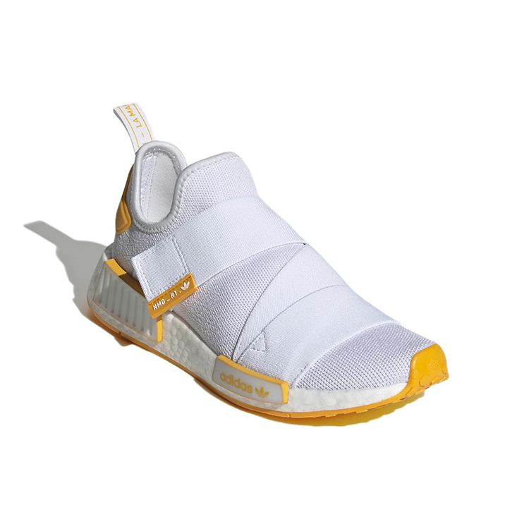 Adidas NMD_R1 Strap White Collegiate Gold Women Sneakers Cloud-White HP2360