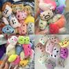 10 Sztuk Cute Animal Pluszowe Lalki 5-6 Cm Kawaii Królik Niedźwiedź Panda Nadziewane Zabawki