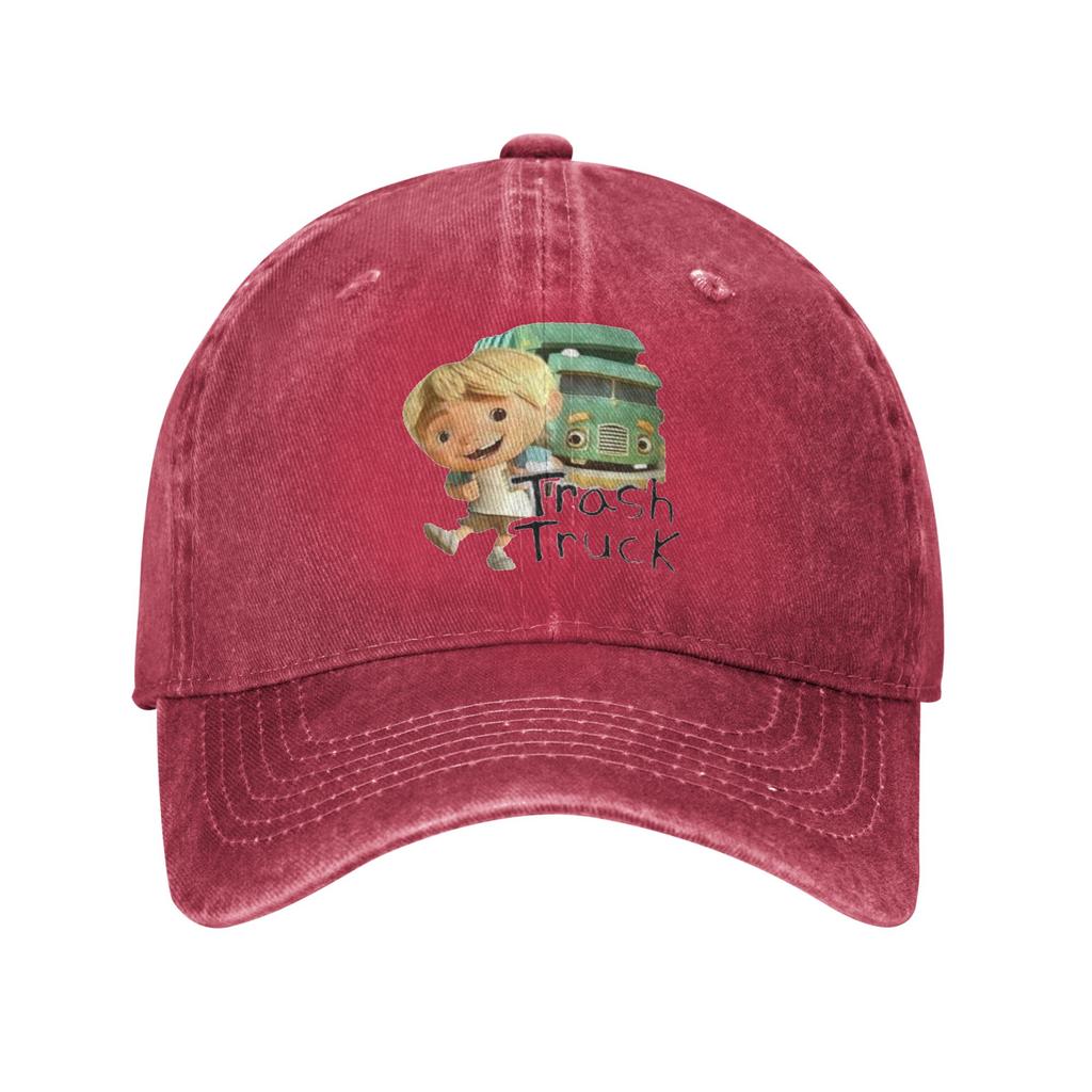 trash truck workart Denim Cap Casual Baseball Caps Adjustable Hat Summer Unisex Baseball Hats