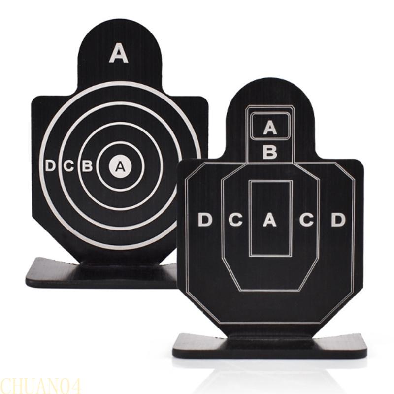 A1A2 4Pcs Training Aluminum Alloy Targets Launchers Indoor Targets Plates Silhouettes Plate