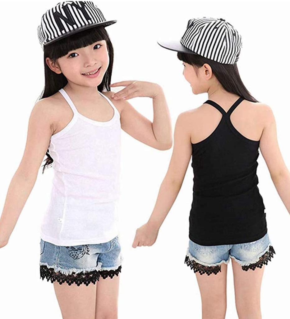 Camisole Tank Junior Tops for Elementary and Middle School Students [eipatu] Set, Kids' 2-Piece/4-Piece Set, Girls' Underwear, Top, Dance, Sports,