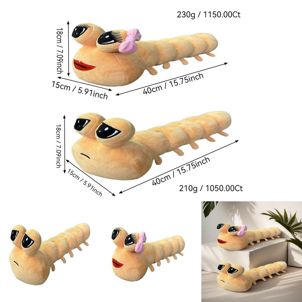 Pou Plüsch Stofftier Spielzeug mit PP Baumwollfüllung für Kinderzimmer Dekoration Charaktere enthalten)**