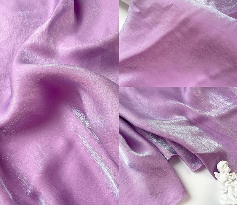 Seide Leinen Mischgewebe Damenkleid Maßgeschneidert Seide Leinen Mode Stoff