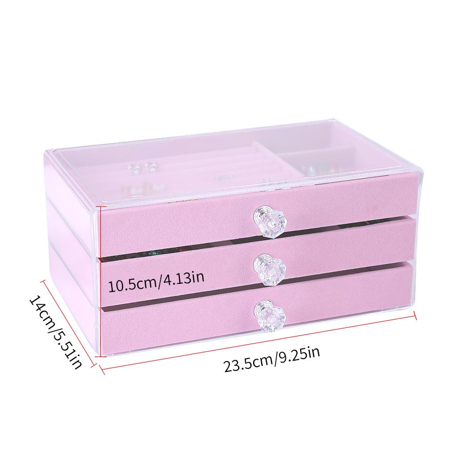 1PC. Simple Fashion Acrylic Drawer Type Jewelry Storage Box, Suitable For All Kinds Of Jewelry Storage And Storage.Jeweler