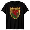 Wales Dragon National Symbol Mens T-Shirt Heraldic Design