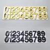 3.9-Inch Abs Door Plate Electroplated Digital Number Signage Hotel Hotel Street Digital House Number Gold Silver Black Bronze