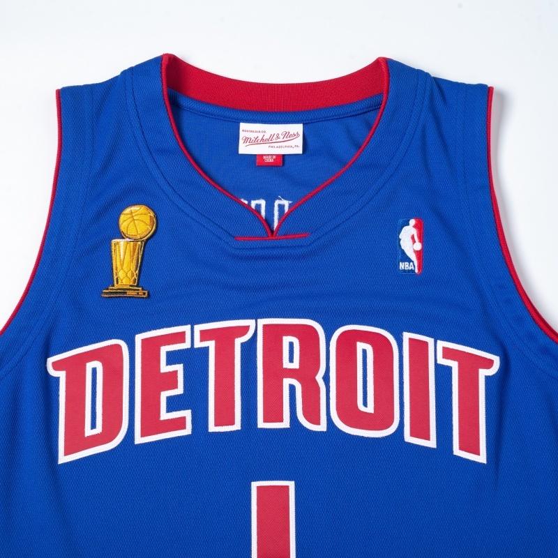 Mitchell & Ness x NBA Detroit Pistons 2004 Dark Finals Jersey 'Chauncey Billups 1' Men's AJY46499-DPI03CBIROYA