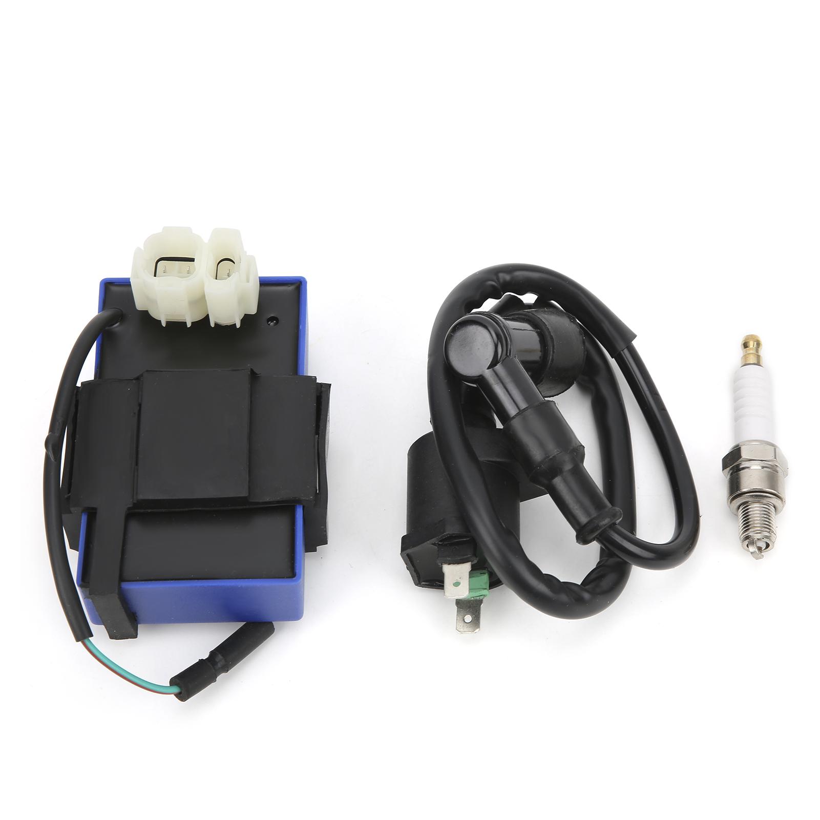 

CDI Box Kit with Spark Plug Ignition Coil 30510‑GF9‑405 Replacement for Honda Sportrax 90 TRX90 2x4 1993