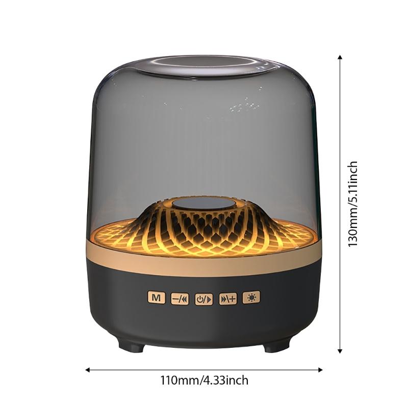 Rechargeable Color LED Bluetooth-compatible Speaker Waterproof High Capacity Battery Wireless Speaker For Poolside Backyard
