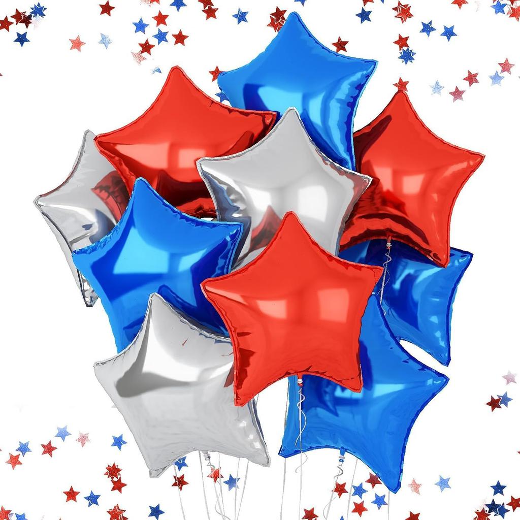 Star Theme Five-Pointed Star Aluminum Film Balloon Set Birthday Party Interior Decoration Festival Event Arrangement