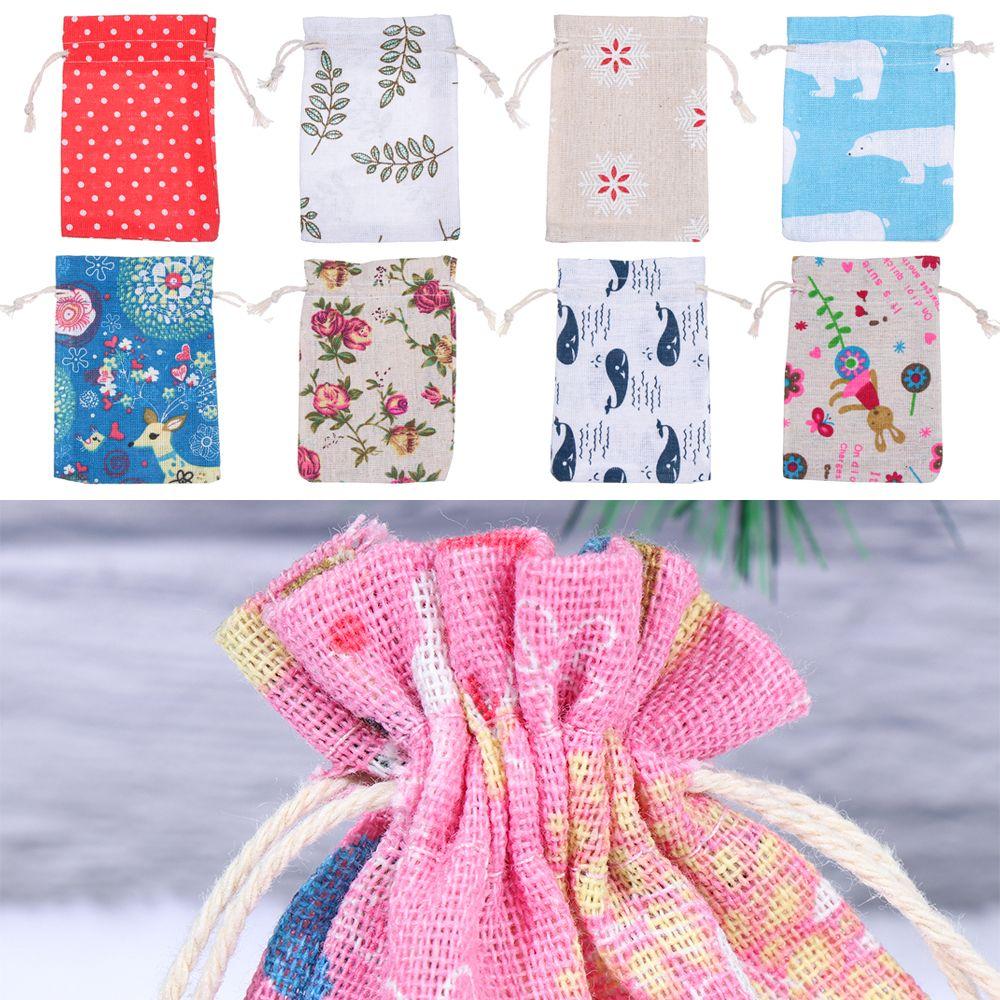 

Новая сумка для хранения украшений дома на шнурке, подарочная сумка, рождественская подарочная упаковка