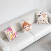 S-Sonny Cute A-Angles Pillow Case Cushion Cover Soft Cute Throw Pillow Case For Car Sofa Pillowcase Polyester With Zipper