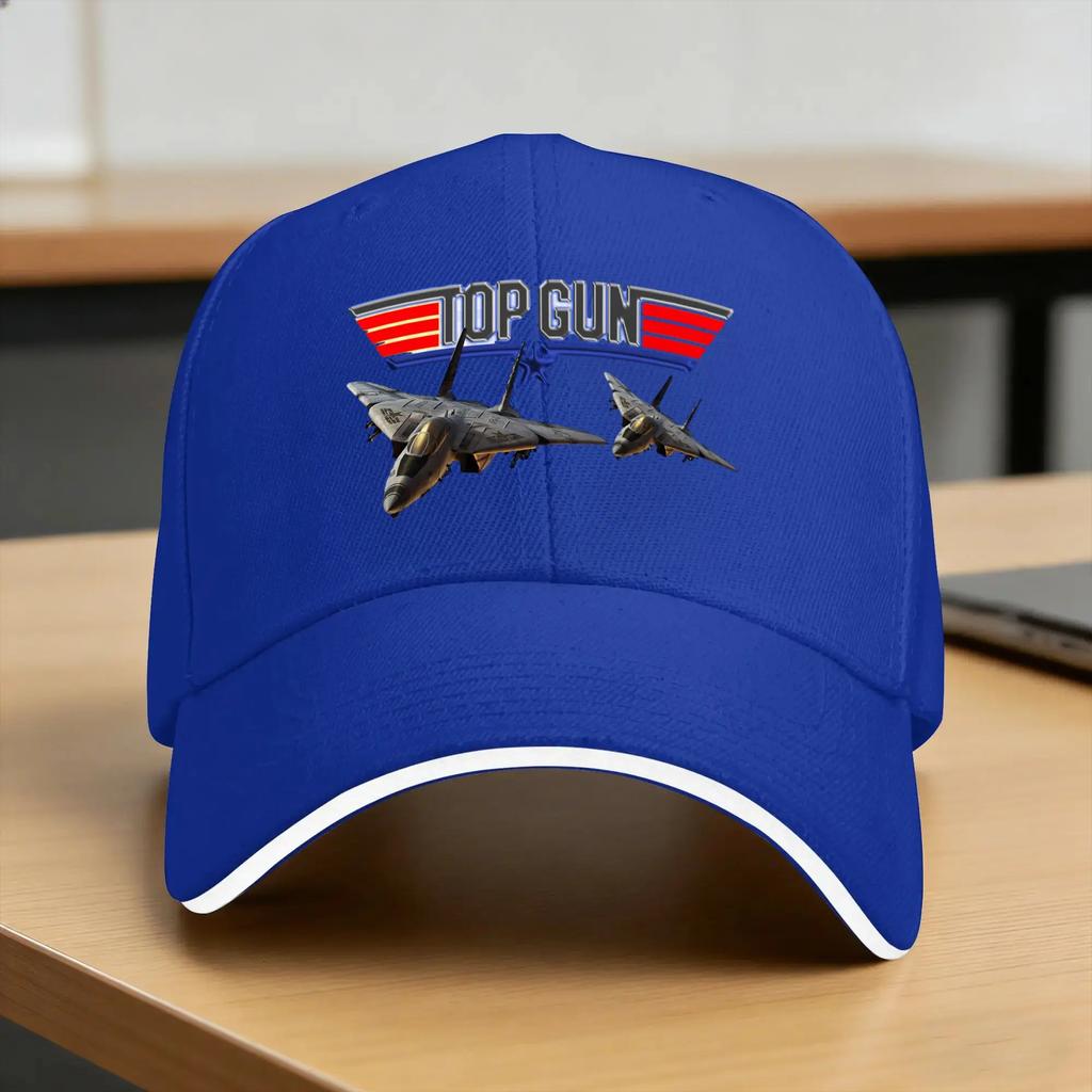 Top Gun Baseball Cap Hunting Camping SunProof Trucker Hat Unisex Women Stylish Print Snapback Cap