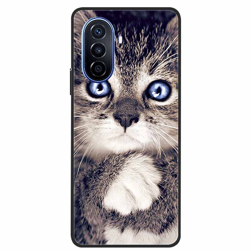 For Huawei Nova Y70 Plus Case Wolf Black Silicone Soft Phone Case For Huawei Nova Y70 Back Cover Case NovaY70 Y 70 Funda Coque