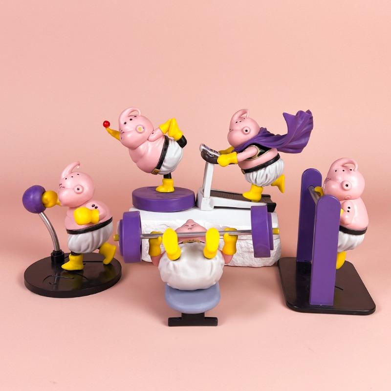 Dragon Ball Fitnesas Kūno kultūra Dragon Ball Majin Buu Mielas Modelis Kolekcija Žaislas Veiksmo figūrėlė Anime veikėjo Ornamentai