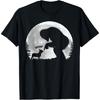Fun Hand Boop Nose Bigfoot Sasquatch French Bulldog Moon T-Shirt for Men Women Girls Kids