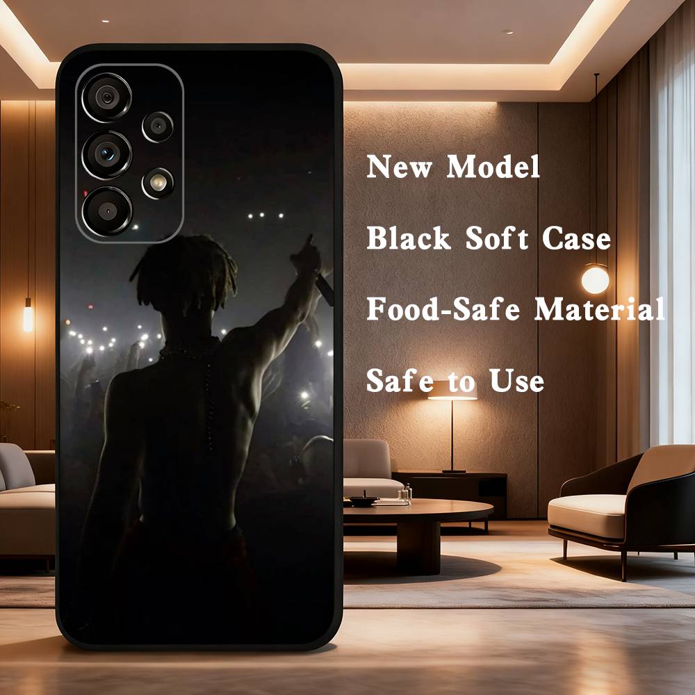 Rapper X-XXXTentacionS Handyhülle für Samsung Galaxy A73,31,32,72,41,J7,8,9,53,52,71,22,Note Weiche Schwarze Silikonhülle
