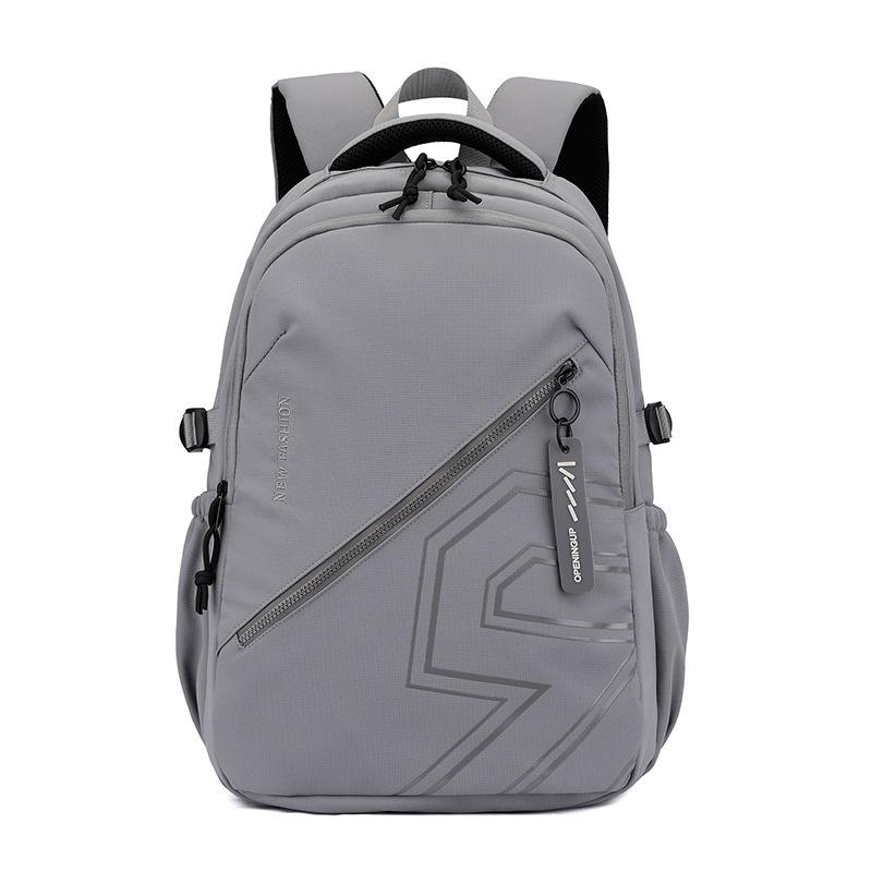 Large capacity simple travel backpacks geometric print nylon waterproof school bag foy Teenage boy laptop backpack bookbag