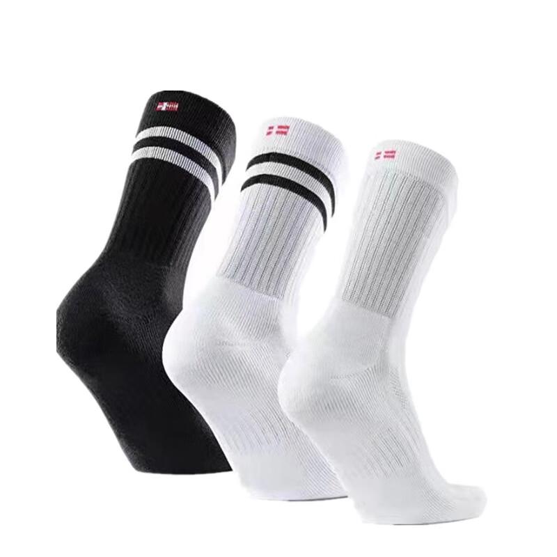 Lishi Striped Sports & Casual Crew Socks