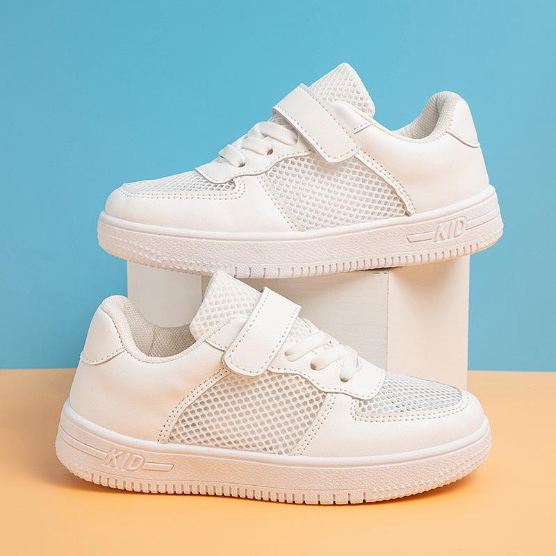 Little white shoes children's school performance shoes spring summer autumn boys and girls board shoes new soft sole breathable versatile single s