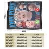 John Pork Vintage Retro Design Warm Blanket  Picnic Plush Throw Blanket Novelty Living Room Flannel Bedspread Sofa Bed Cover