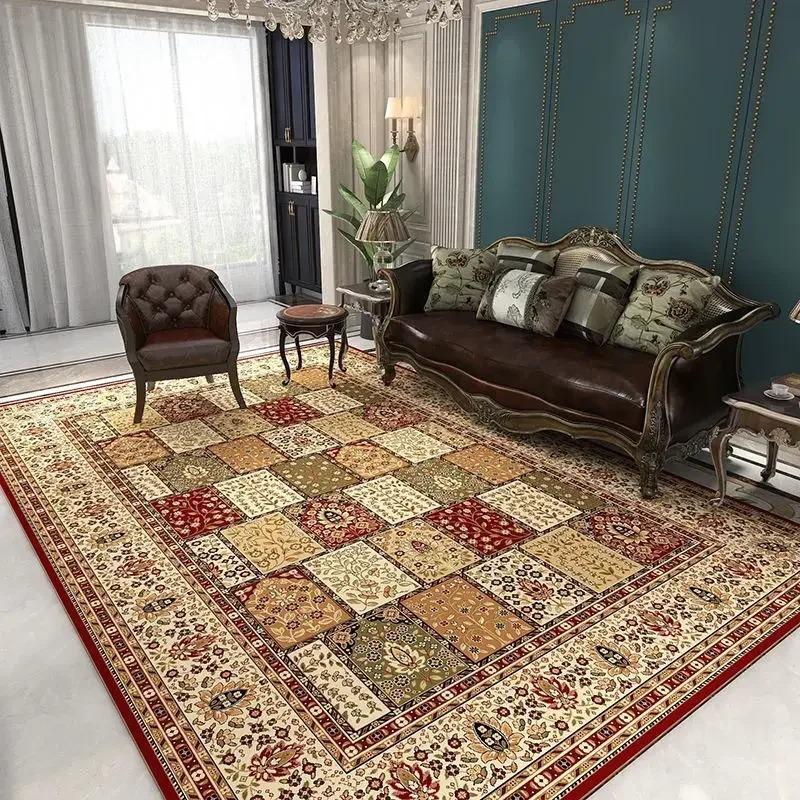 Classical Luxury Persian Style Carpet Bedroom Soft Large Size Mat Full Cover Resistant To Dirt Easy To Maintain Living Room Rug