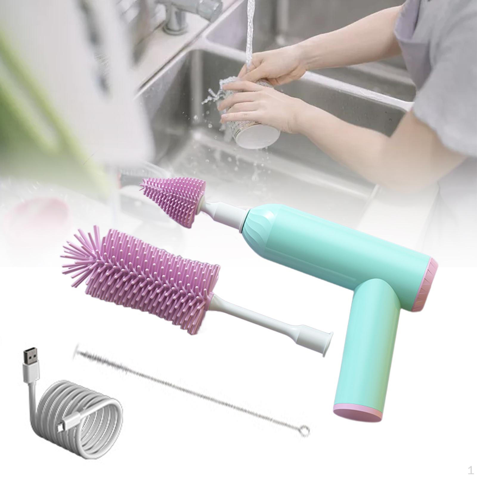 Щетка для мытья детских бутылочек Скруббер Силиконовая Многофункциональная Очистка