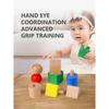Nuts Wooden Blocks Baby Montessori Toys Fine Motor Skill Sensory Games Geometric Screws Shape Matching Toddlers Educational Toys