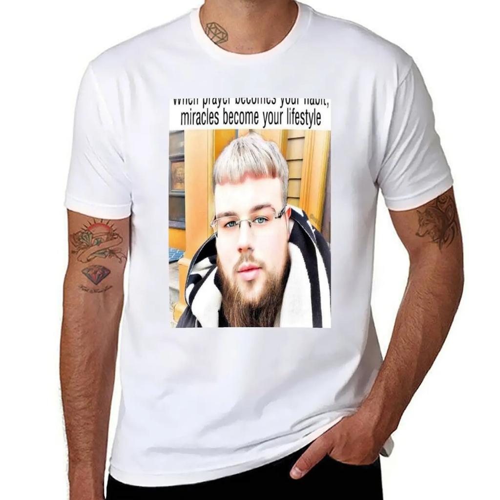 (joeyy) When Prayer Becomes Your Habit, Miracles Become Your Lifestyle T-Shirt New Edition Blacks Mens T Shirt