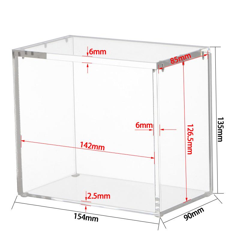 

6Mm Acrylic Stackable Display Box, Fitting With Booster Box Transparent Magnetic Buckle Protective Box For Kids