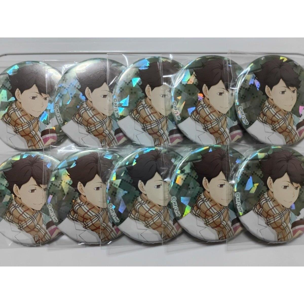 Used Haikyu!! Hologram Can Badge AUTUMN & WINTER Tooru Oikawa 10 points Haikyu Oikawa Can Badge