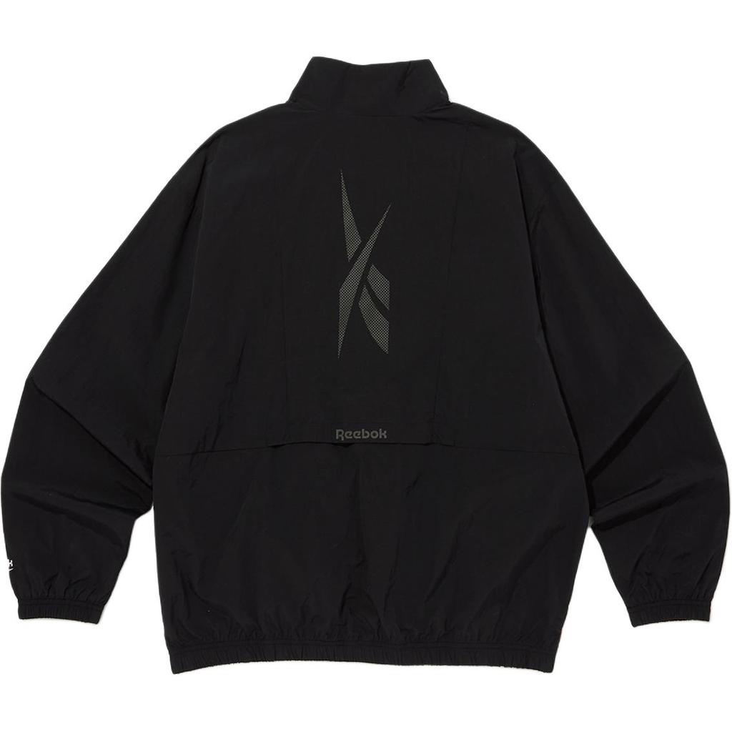 Reebok X Vector Collaboration Stand Collar Casual Long Sleeve Windbreaker Unisex Outerwear Black REJU4EJ30BK