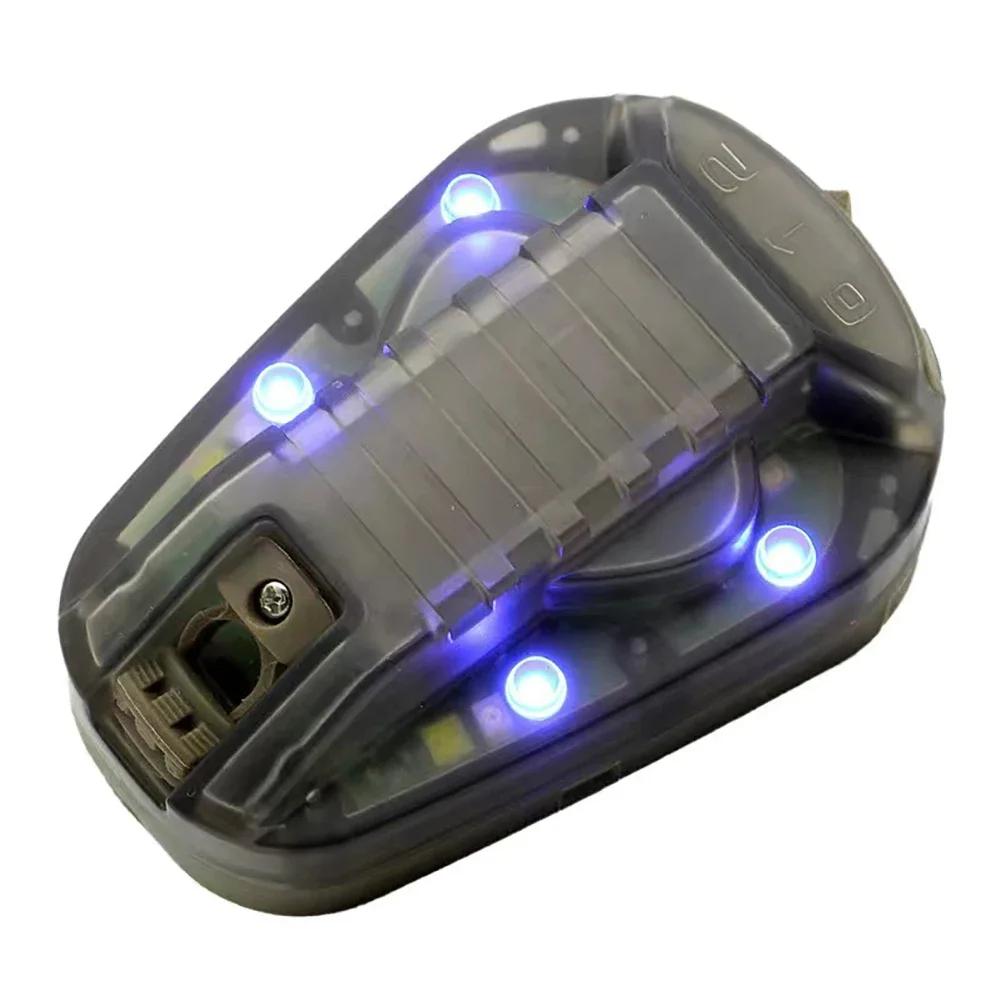 Multifunction Helmet Mount Strobe Light IR Identification Signal Lamp Outdoor Survival Safety Flash Tactical Illumination Device