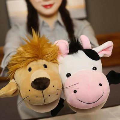 Vycpaná plyšová zvířátka Hračky Příběh prstů Loutka Panenky Kawaii Vzdělávací hračky pro miminka Lev Slon Zajíček Opice Děti Dárek
