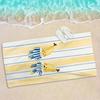 Cute Banana Brothers Pattern polyester microfiber beach towel is highly absorbent, suitable for swimming and beach outings