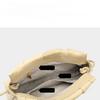 Genunie Bag Fold Design Women's New Simple Texture Soft Cowhide Bag Versatile One Shoulder Straddle Bag Real Leather Bag